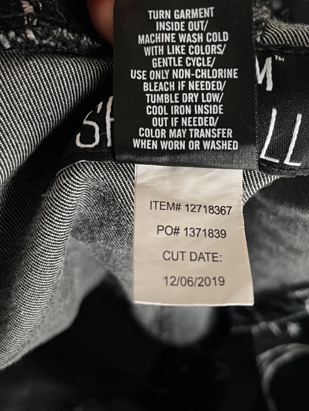 HT Denim Celestial Moon & Stars Short Overalls Black Goth Grunge Alternative - Picture 8 of 11